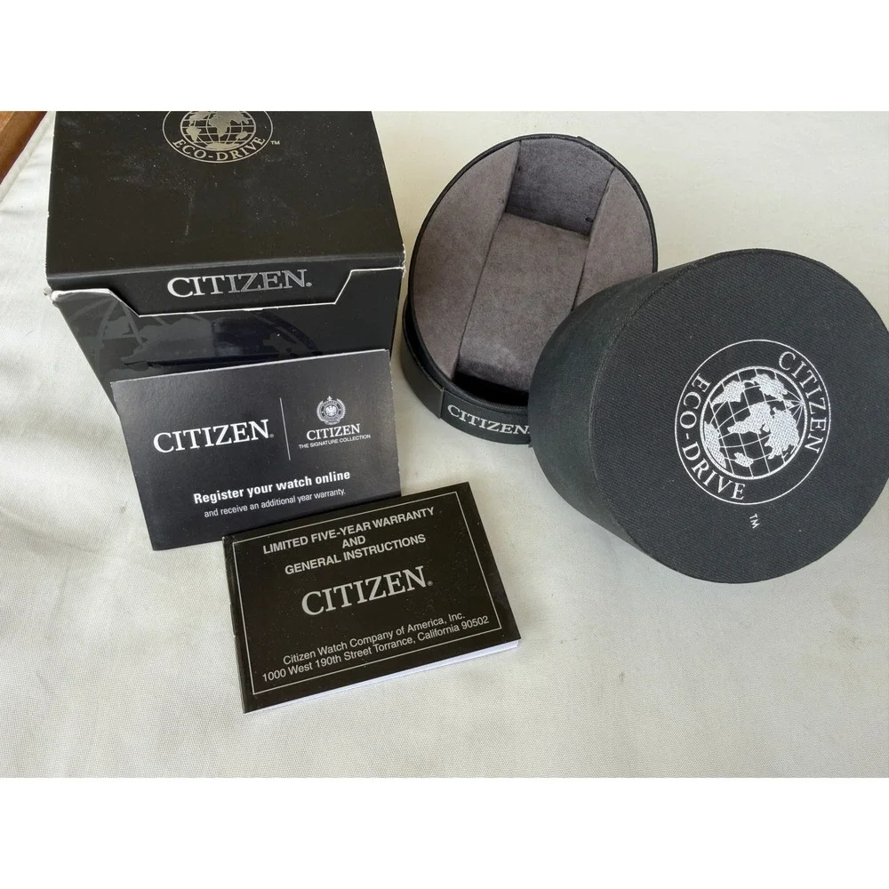 Citizen Eco-Drive Signature Collection Round Watch Box Case